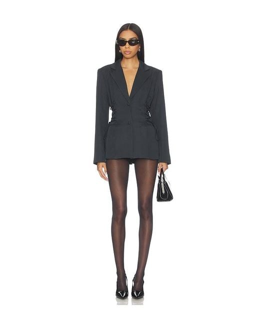 superdown Black Jennifer Lace Up Blazer