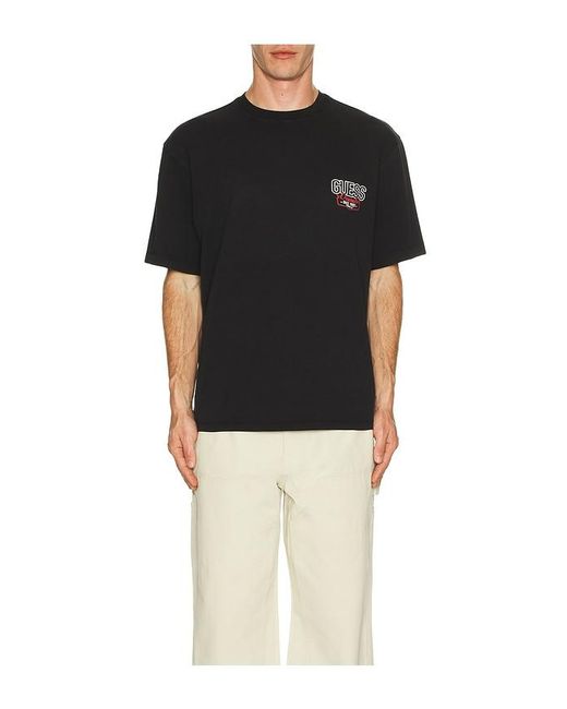 Guess Black American Classic Tee for men
