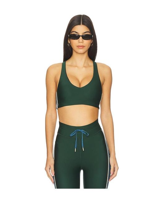 The Upside Green Maneki Jetta Racerback Sports Bra