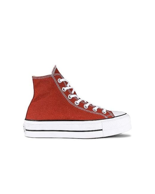 Converse PLATEAU-SNEAKERS CHUCK TAYLOR ALL STAR LIFT in Rot | Lyst CH