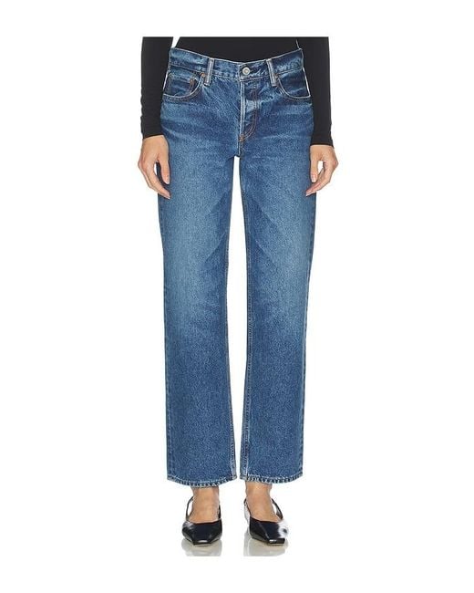 Moussy Blue Philadelphia Straight Jeans
