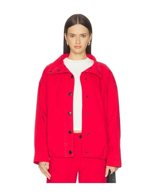 Pistola Red Liberty Funnel Neck Jacket