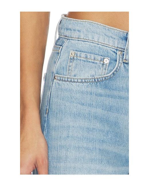 GRLFRND Blue Bella Low Rise Boyfriend Drawstring