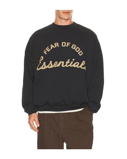 Fear Of God Black Training 90's Crewneck Sweatshirt for men