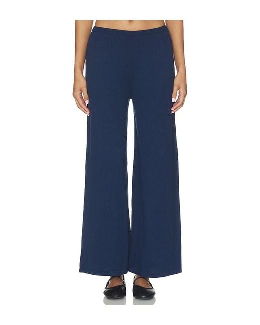 Eberjey Blue Fine Gauge Pant