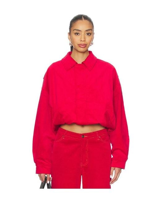 Lioness Red Kenny Bomber Jacket