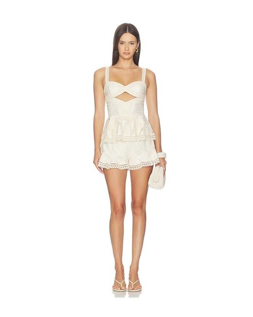 PATBO White Bertha Lace Top