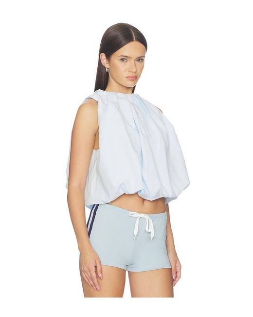 Lioness White Beverly Bubble Top
