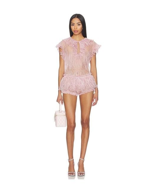 AKNVAS White Aja Sequin Bloomer