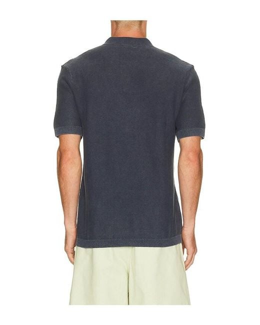 Rails Blue Baker Polo for men