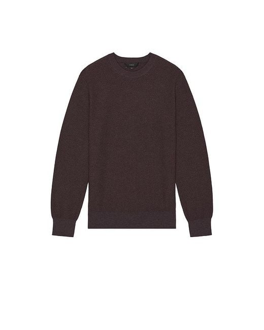 Vince Multicolor Jacquard Long Sleeve Crewneck Sweater for men