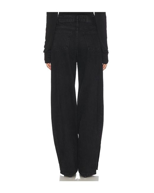 ROTATE BIRGER CHRISTENSEN Black Dixie Button Wide Leg