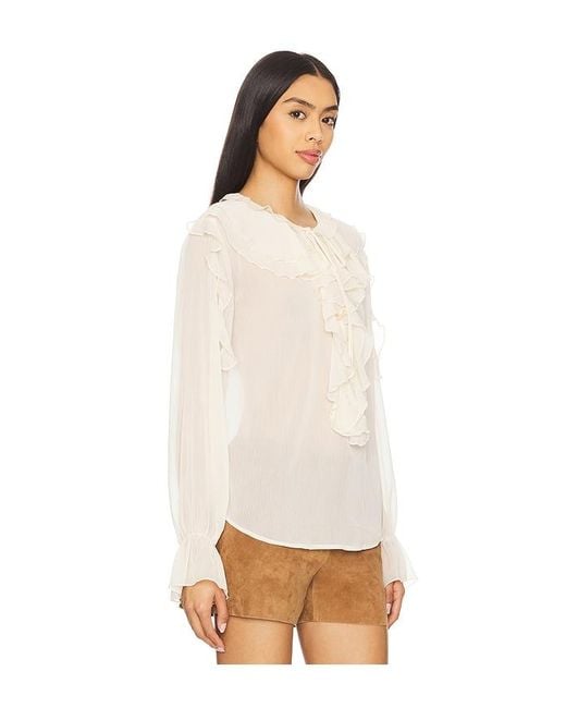MORE TO COME Natural Mesha Top