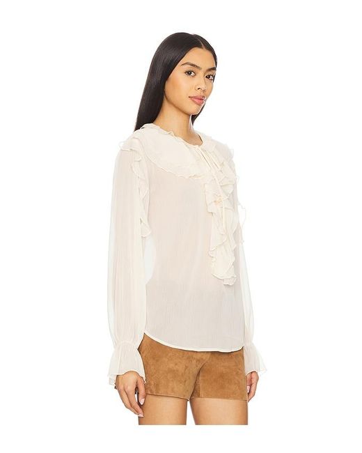 MORE TO COME Natural Mesha Top