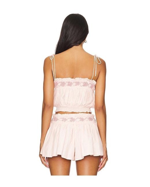 Brittney Top En Talla En Tularosa de color White