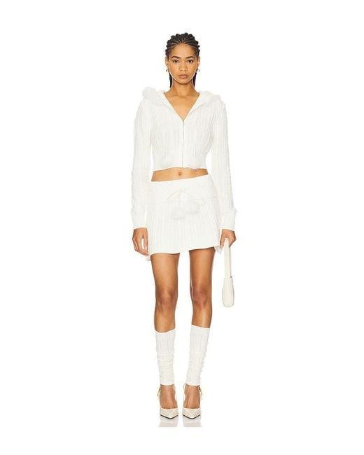 MAJORELLE White Tamar Skirt