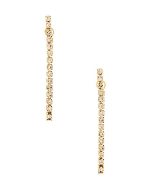 petit moments White Tennis Drop Earrings