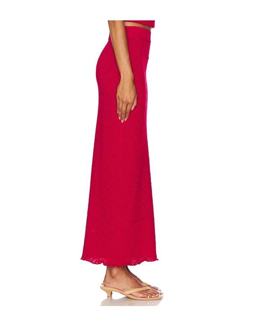 SNDY'S Red X Revolve Josefina Skirt