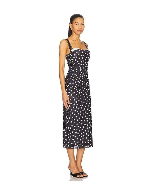 LPA Blue Carla Midi Dress
