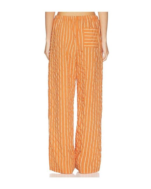 La Ligne Orange Drawstring Pull On Pant