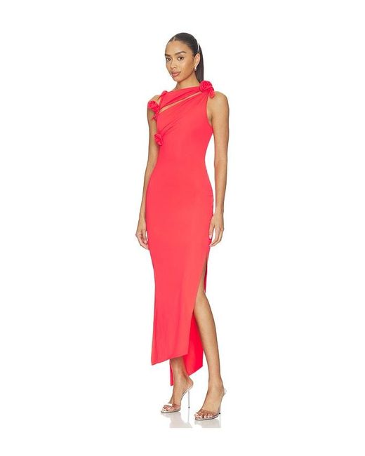 Coperni Red Flower Gown