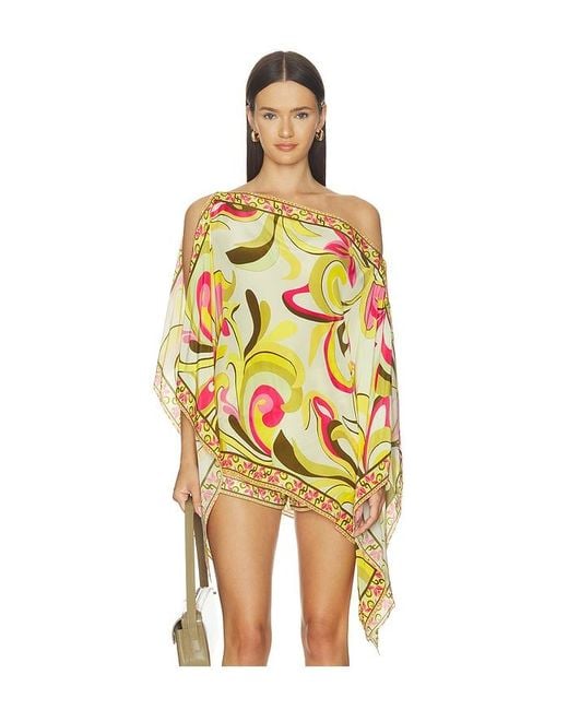 Rococo Sand Yellow Square Scarf Top