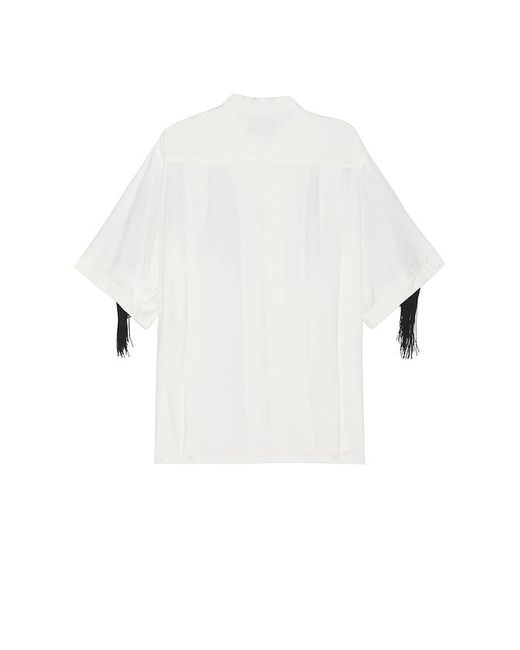 Fiorucci Black Fringed Shirt for men