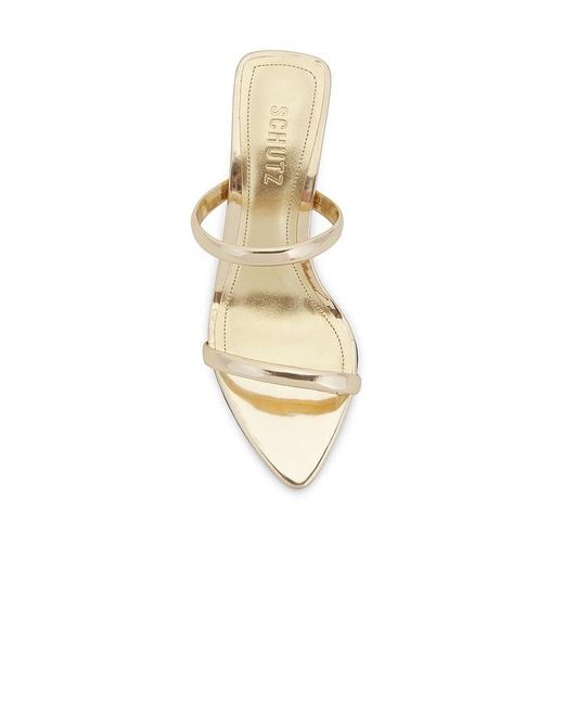 SCHUTZ SHOES White Nylle Mule