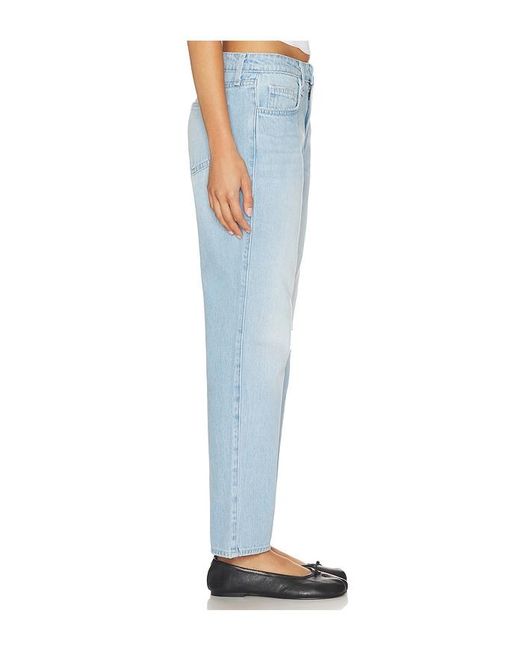L'Agence Blue Nevia Low Rise Slouch Straight Jean