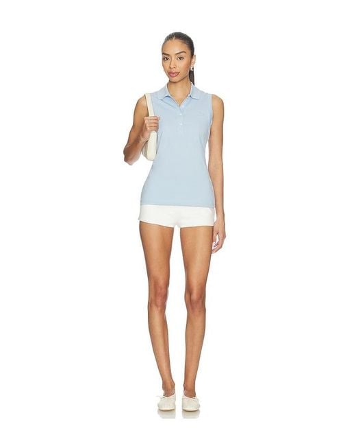 Lacoste Blue Slim Fit Mini Pique Top