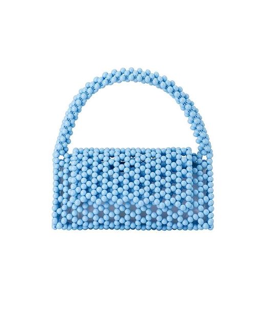 Olga Berg Amrita Bead Top Handle Blue