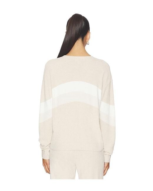 Barefoot Dreams White Wavy Pullover