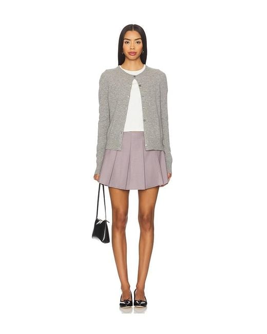 MORE TO COME Gray Nerissa Mini Skirt