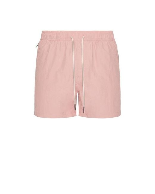 Oas Pink Blush Nylon Swim Shorts for men
