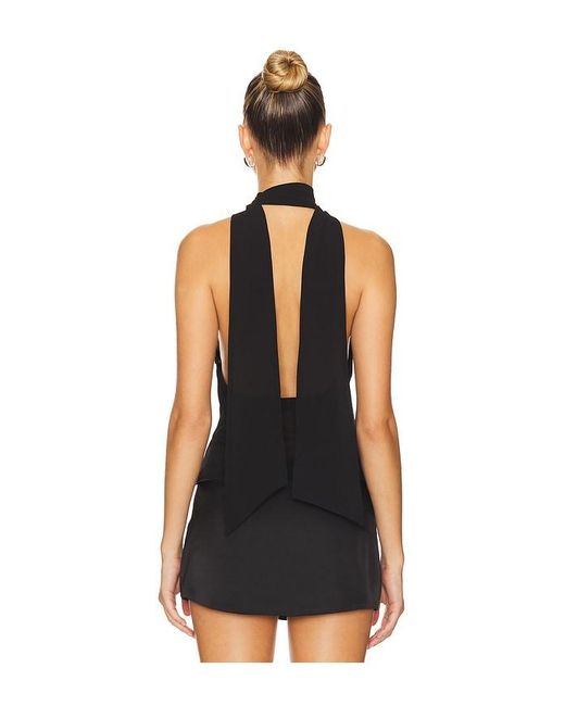 MAJORELLE Black Riviera Top