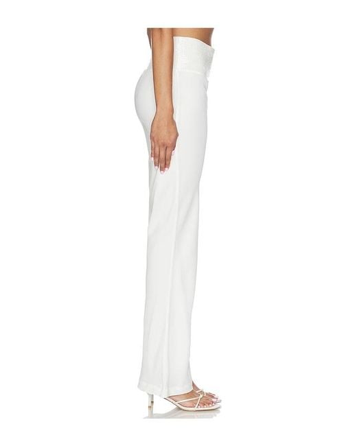 Asta Resort White Iris Hand Beaded Pant