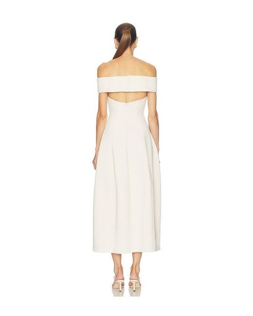Camila Coelho White Nila Midi Dress