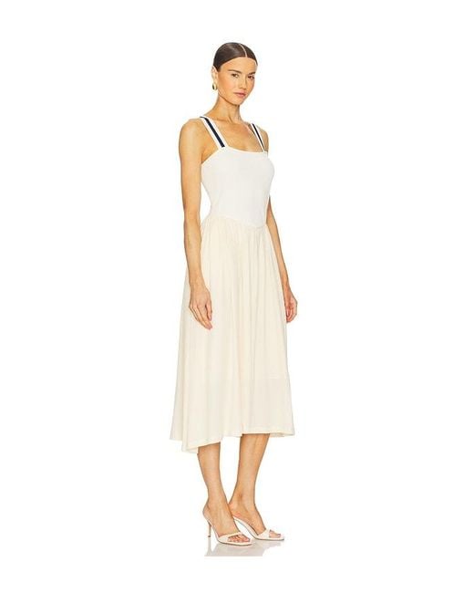 Central Park West White Basque Waist Bodycon Dress