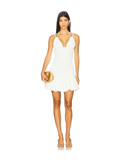 PATBO White Minikleid Breeze Jacquard Slower