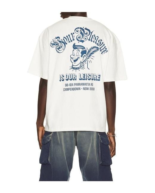 Deus Ex Machina White Ruff And Smooth Tee for men