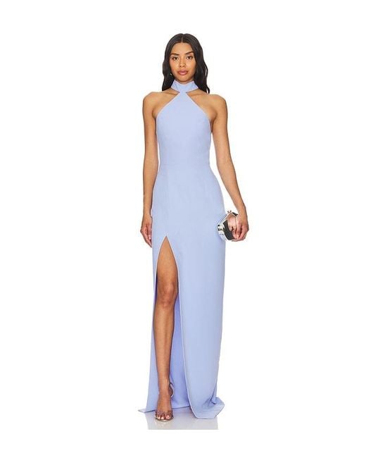 Amanda Uprichard Blue X Revolve Queen Gown