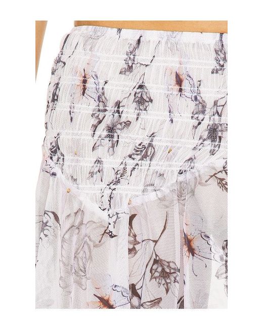 Juliet Johnstone White Mesh Mini Skirt