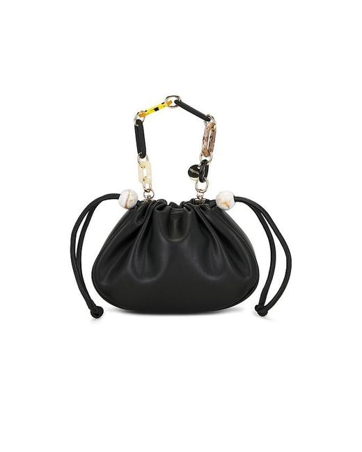 Olga Berg Black Mavis Top Handle Bag