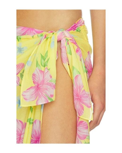 Frankie's Bikinis Yellow Alessia Sarong