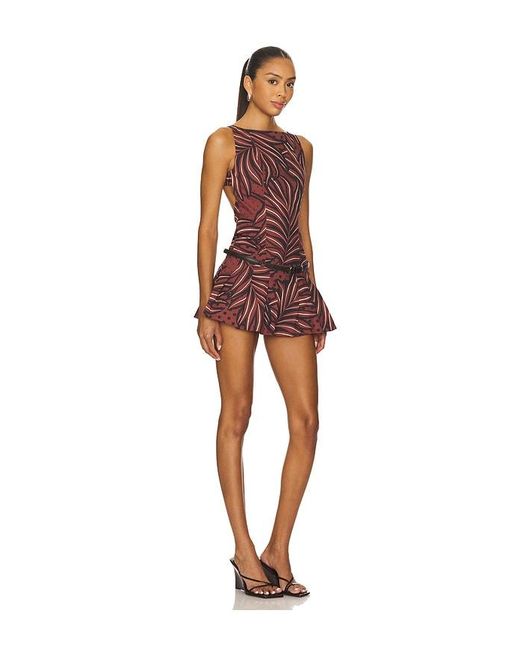 retroféte Multicolor Kat Romper