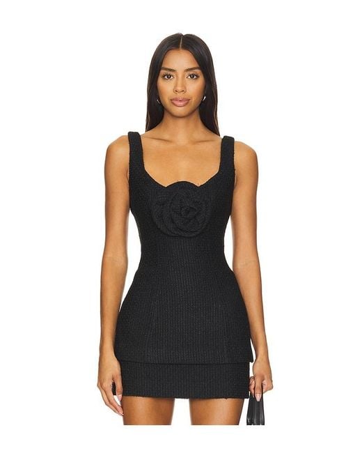 MAJORELLE Black Danna Top