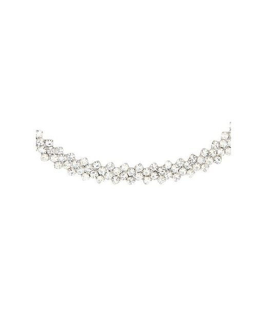 Shashi White Argent Diamond Necklace