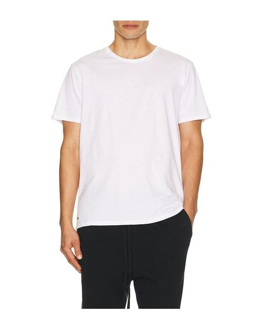 Lacoste White 3-Pack Undershirts for men