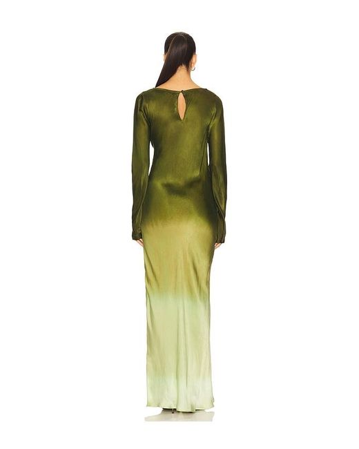 SWF Green Fluid Drape Maxi Dress