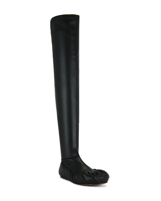Yume Yume Black Over The Knee Ballerina Boot